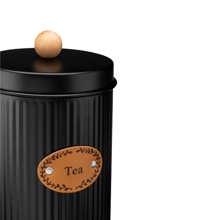 Pojemnik metalowy SIMO TEA czarny